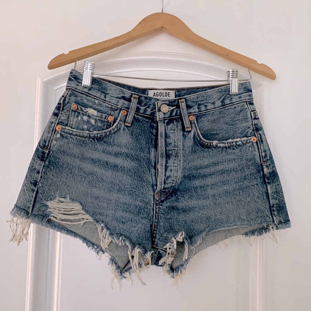 Agolde Blue Jeans Shorts- Size 25